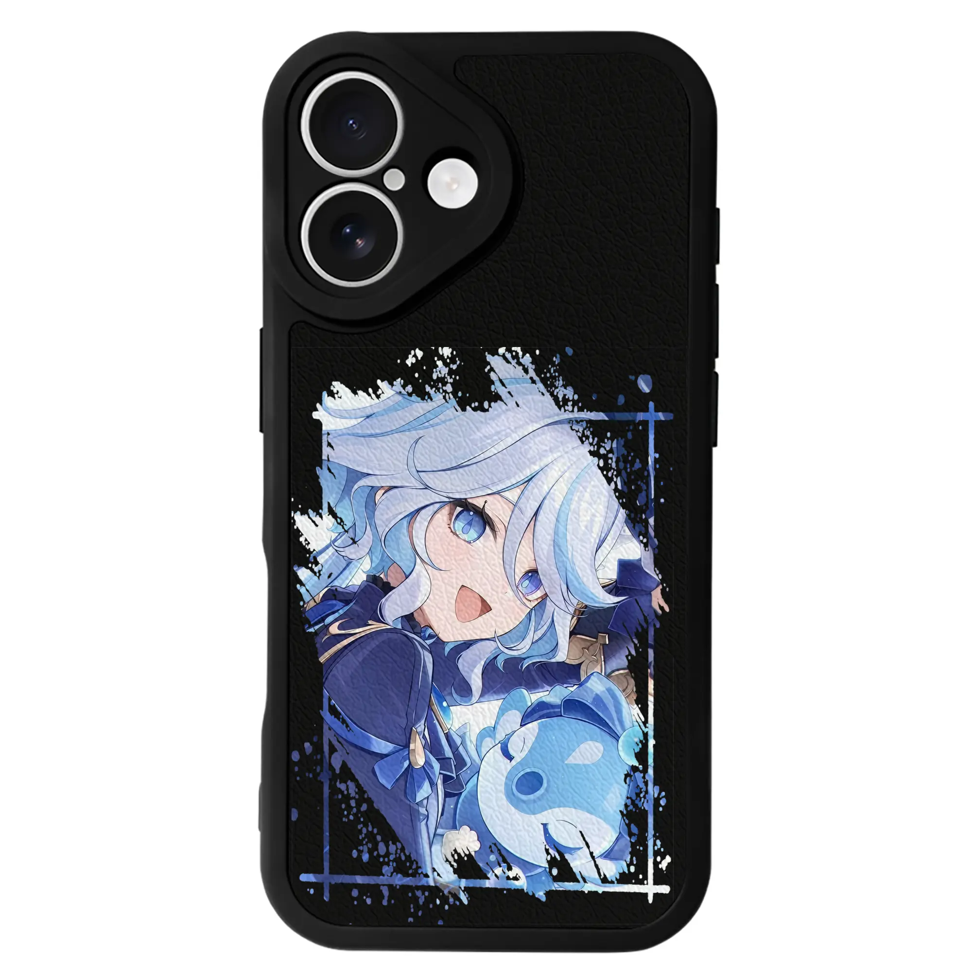 原 神 グッズ フリーナ - IPhone 16シリーズ対応 ・ シリコンスマホケース ・ レザー調 ・ 高精度フィット ・ 耐衝撃 ・ ワイヤレス充電対応 ・ 精密カット